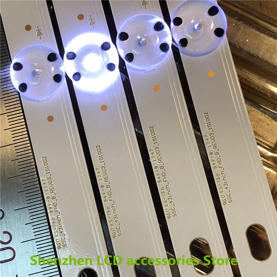 9Pieces/lot 8led 850mm led backlight strip for lg 43 lh 60_hhd_a 60_hhd_b