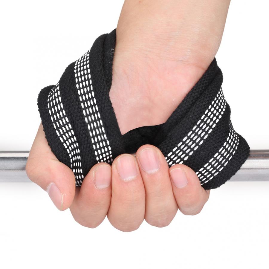 1 Pair Figure 8 Weight Lifting Wrist Strap Pull-ups Wrist Strap Horizontal Bar Powerlifting Belt Gym Fitness Bodybuilding Tools