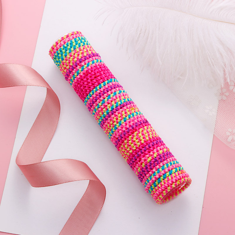 50Pcs/Pack Cute Children Elastic Rubber Bands Girls Colorful 3cm Hair Bands Gum For Hair Headwear Hair Accessories: 12