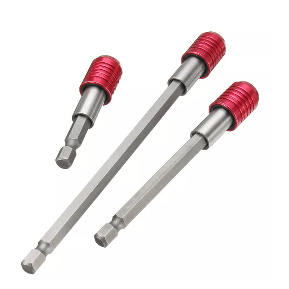 Durable Screwdriver bit holder Extension Extend 1/4'' Hex Drill bit part Holder: 3pcs