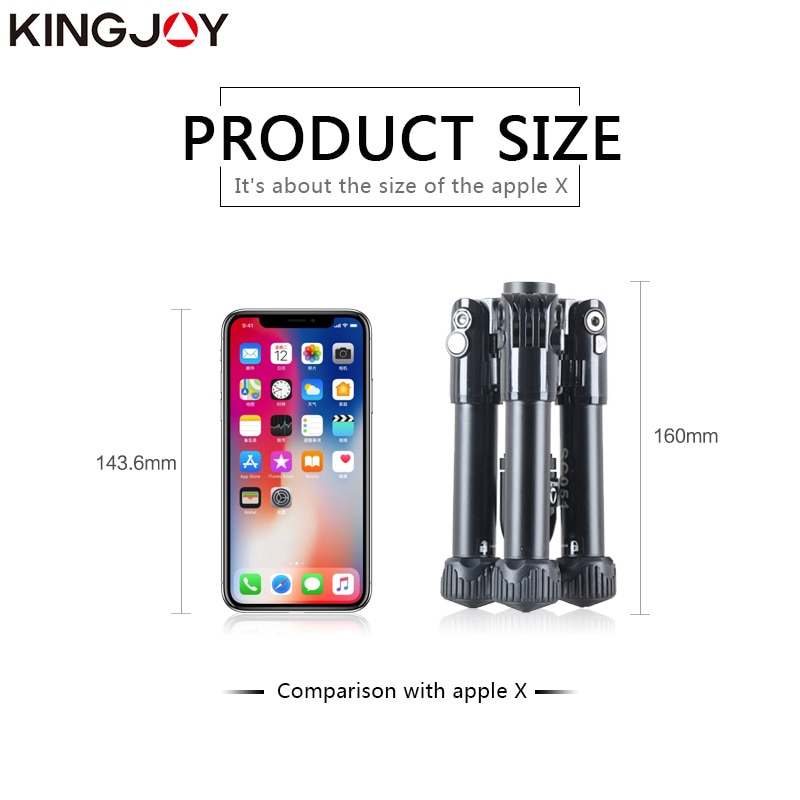KINGJO officiel SC051 Mini caméra Table trépied pour téléphone Gorillapod Mobile tripes Para Movil aluminium Tripode support Selfie bâton