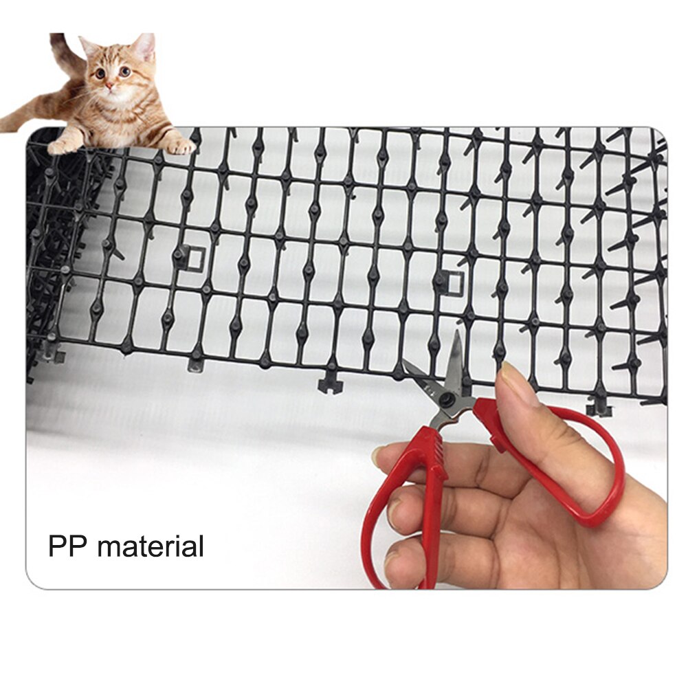 Jardín patio Anti-gato perros esterilla repelente Prickle tiras mantener los gatos lejos seguro clavos Espino valla protectora mascotas esteras