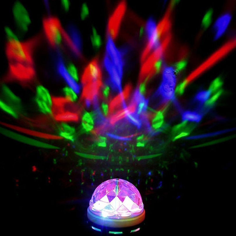 Disco Colour Changing E27 Lamp 3W Stadium Lamp AC85-260V Kleurrijke Draaiende Bubble Voor Decor Indoor Stage Light DJ Party licht Bar