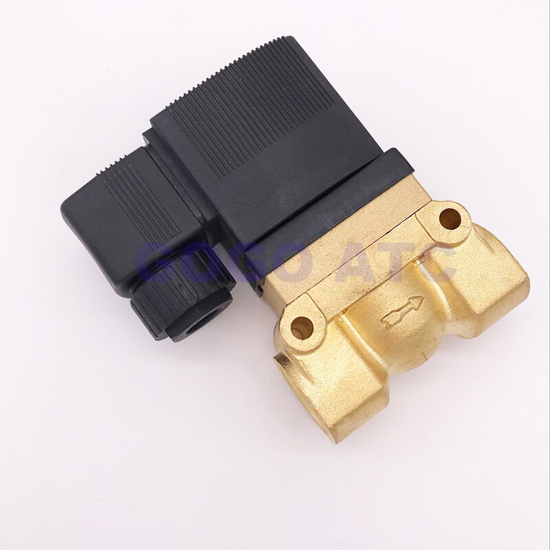 50bar high pressure high temperature solenoid valve 1/4 3/8 1/2 BSP 12V 24V DC AC220V N.C 5404 PTFE brass valve
