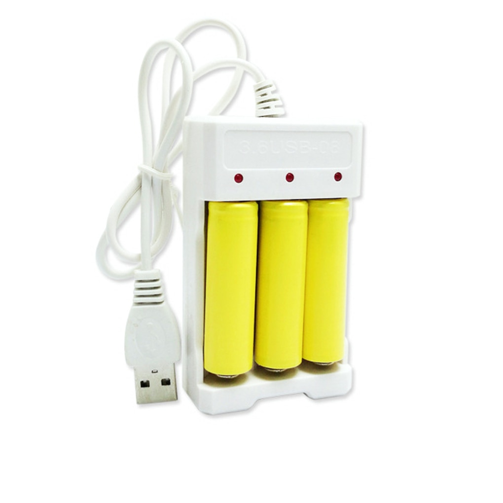 Usb Aa Aaa Battery Charger Intelligent 3 Slots Rechargeable Fast Smart Charging Base