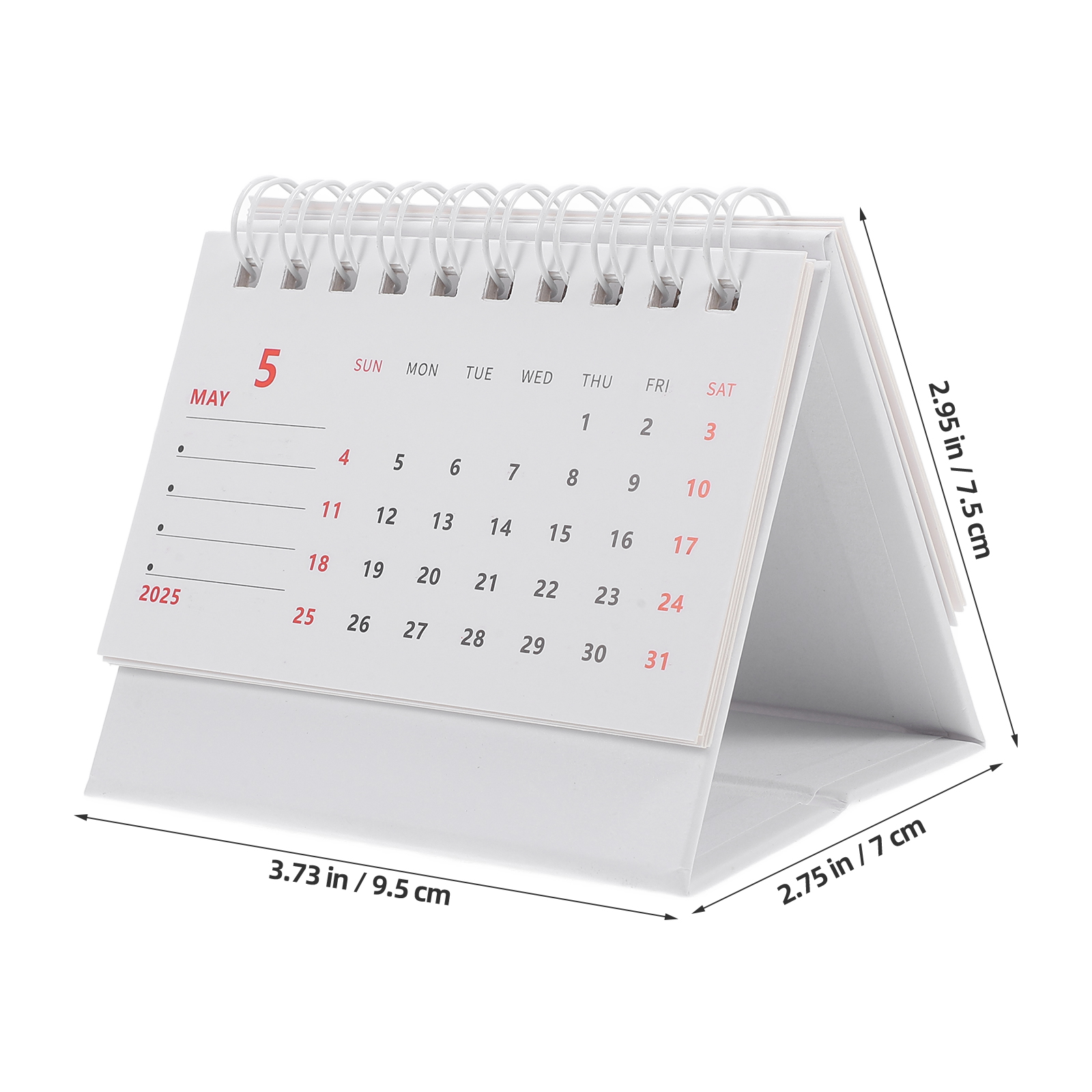 Mini-Tischkalender 2025, kleiner Standplaner, Notiz, täglicher Gebrauch, Monatsplan, Heimbürobedarf, Druckprodukte, dekorativ