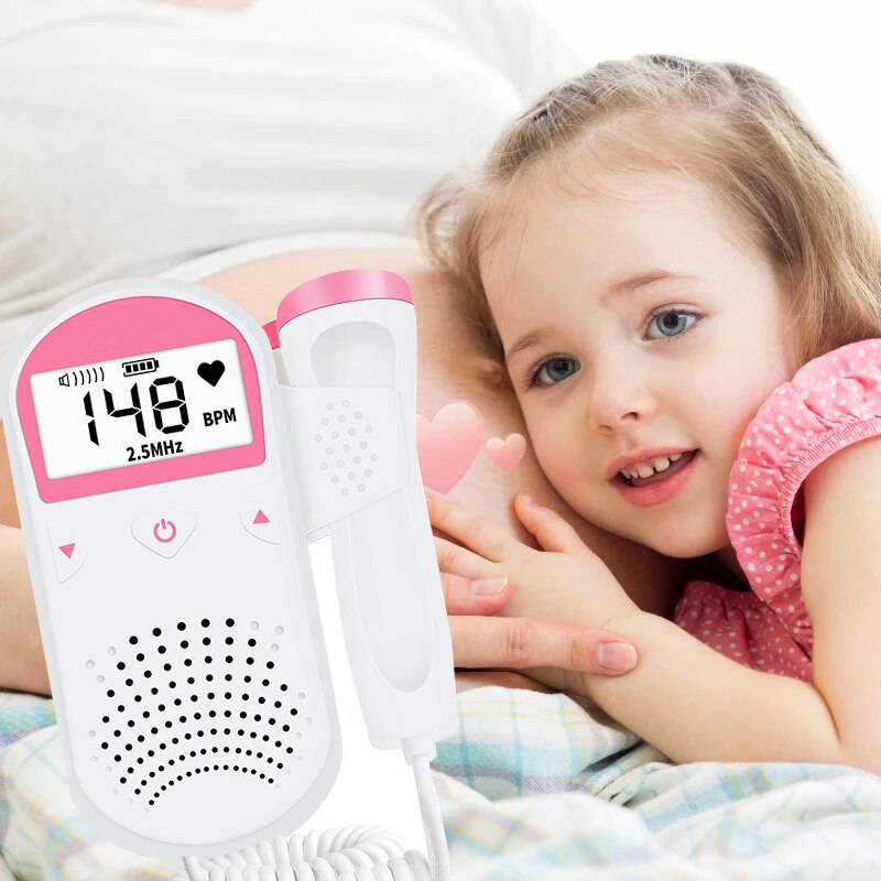 Foetale Doppler 2.5M Prenatale Baby Hartslag Detector Huishoudelijke Sonar Doppler Stethoscoop Zwangere Vrouwen Doppler Foetale Monitor