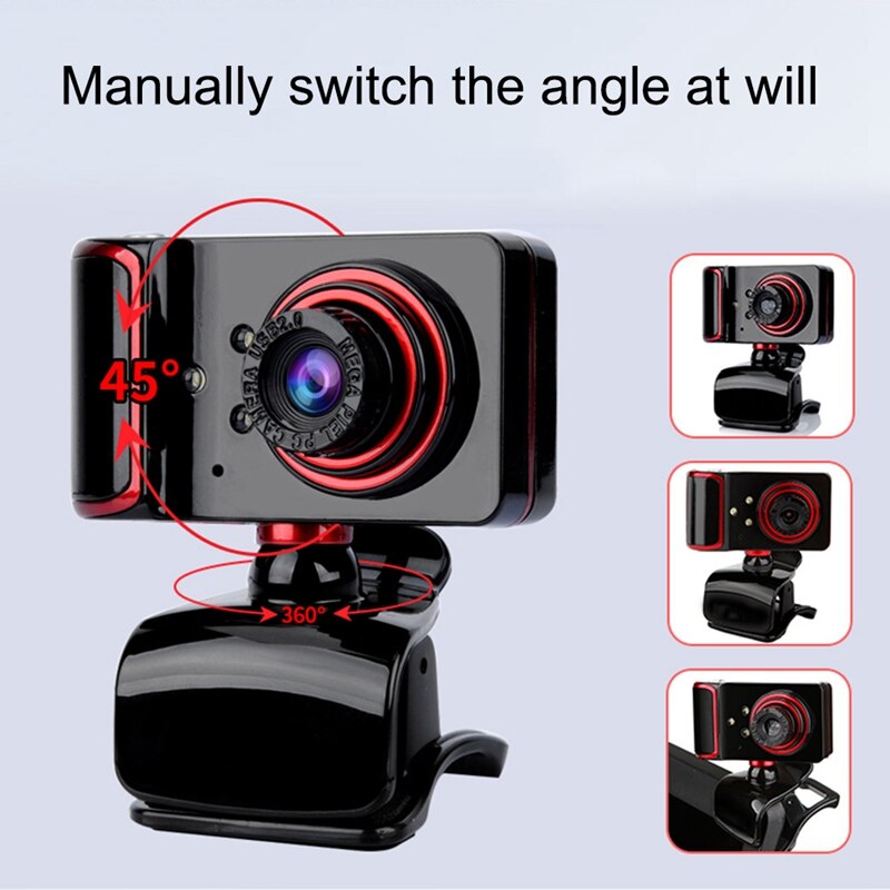 12 Million Pixel Camera Computer Desktop Notebook Free Drive with Microphone Microphone Live Webcam