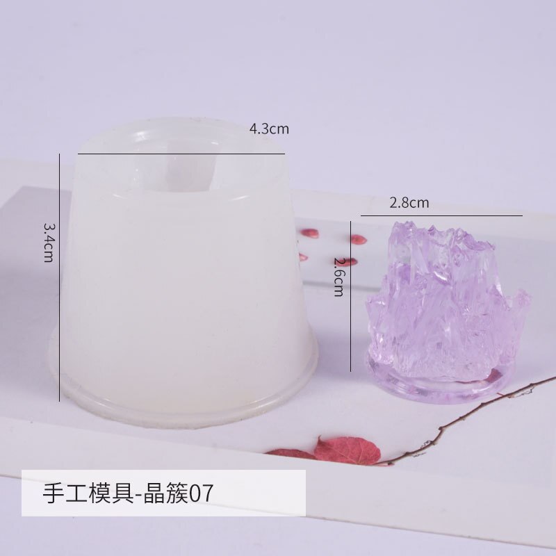 Quartz Mold Crystal Shards Silicone Mold Agate Crystal Resin Faux Crystal Making Jewelry Accessories Epoxy Resin Jewelry: 07