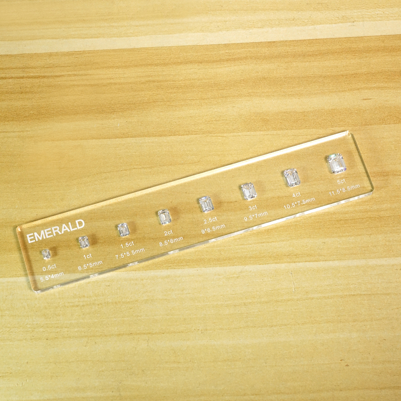 0,5ct-5ct 8 formas tamaños herramientas de quilates de diamante y medidor de anillos de joyería piedra de circonia cúbica juego de piedra maestra probador de herramientas de joyería: Morado