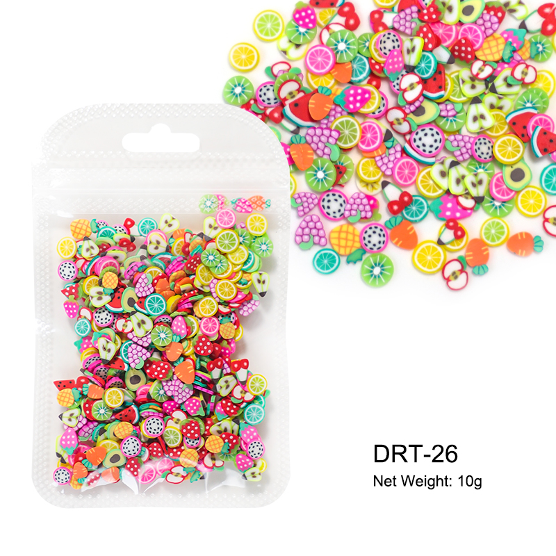 10 g/zak Fruit Plakjes Nail Art Decoraties Kerst Kerstman Bloemen 3D Polymeer Pailletten Klei Stickers DIY Nagels Accessoires: Army Green