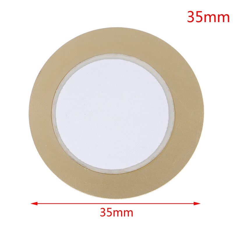 10Pcs 12/15/18/20/27/35/41/50Mm Piezo Elements sirene Sensor Pad Ronde Trigger Drum Disc Koper: 35mm