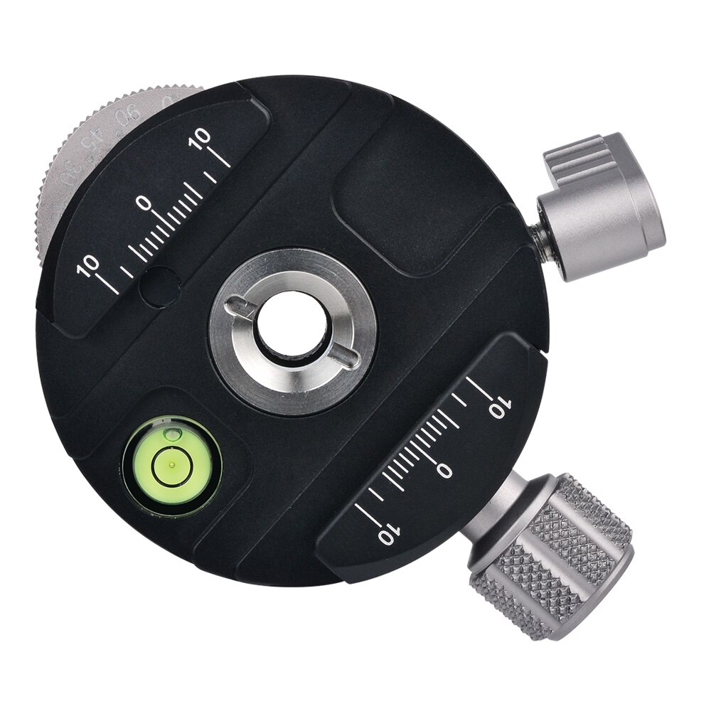 2 Colors Andoer PAN-60H Panoramic Ball Head Tripod Head with Indexing Rotator AS Type Clamp