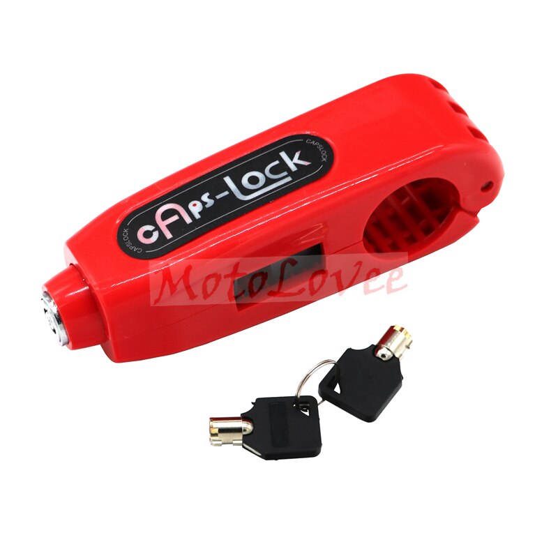 MotoLovee Motorcycle Griplock Handlebar Safety Lock Brake Universal