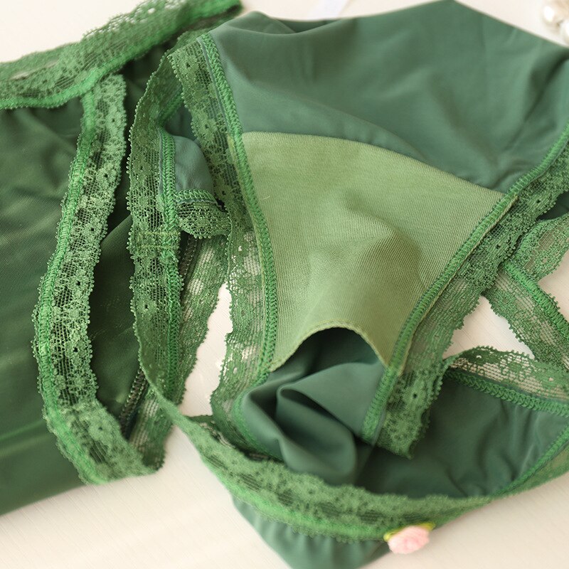 Nuove ragazze intimo 2 pz/lotto pizzo nylon vita media slip ragazza mutandine adolescenti all'ingrosso studenti estate vendite calde