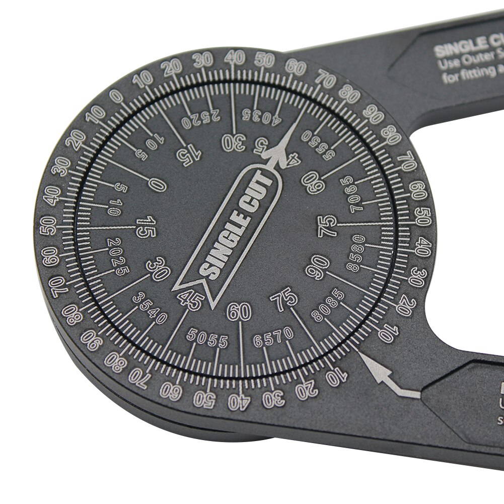 Calibration Miter Saw Aluminum Metal Protractor Angle Finder Measuring Ruler Woodworking Trimming Machinist Tool Measuring Ruler