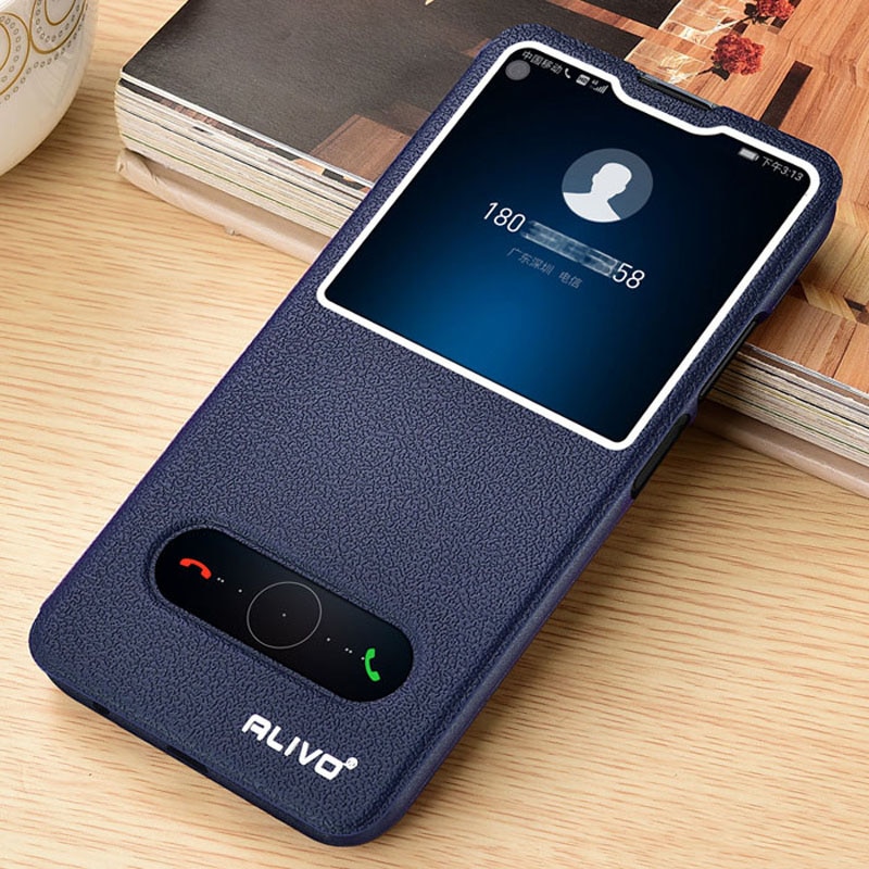 Voor Huawei Nova 5T Case Luxe View Window Flip Stand PU Leather Cover Voor Huawei Nova 5T telefoon tassen Gevallen Coque Nova5t