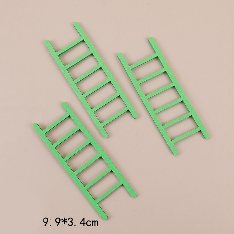 Jungle Animals Cactus Cake Toppers Happy Birthday Decorations For Children's Day Boy Girl Party Baking Sweet LoveGifts Supplies: 6pc ladder stand 6