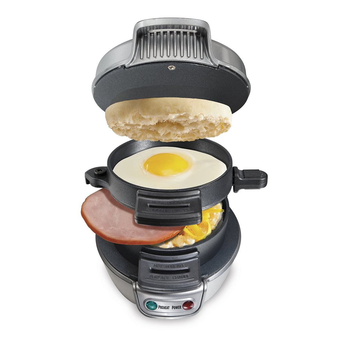 Electric Egg Sandwich Maker Mini Gril Pancake Panini Baking Plates Toaster Multifunction Non-Stick Hamburger Breakfast Machine
