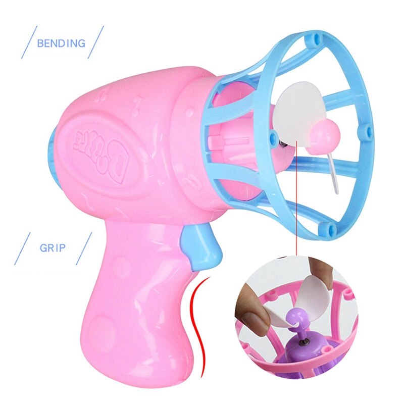 Bolla Ventilatore Giocattolo Bolla di Sapone Giocattolo Del Regalo Del Fumetto della Mano Dei Bambini Bolla Ventilatore