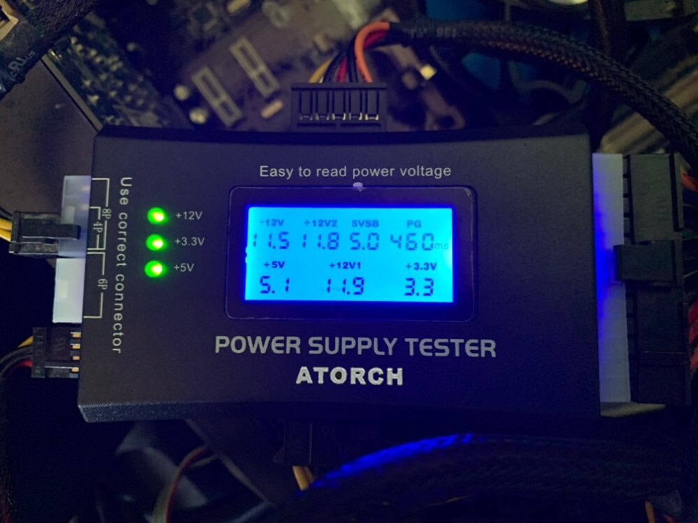 Digital LCD Display PC Computer 20/24 Pin Power Supply Tester Check Quick Bank Supply Power Measuring Diagnostic Tester Tools