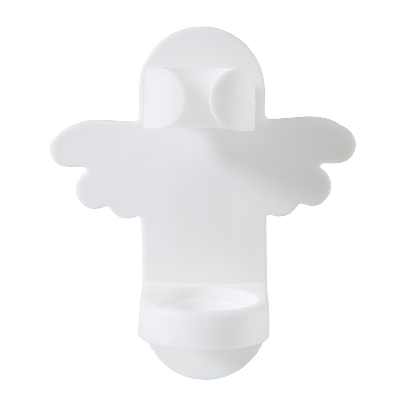 Bathroom Electric Toothbrush Holder Bath Wall-Mounted Toothbrush Stand organizer Rack Hanger Toothbrush Bathroom Accessories: butterfly white