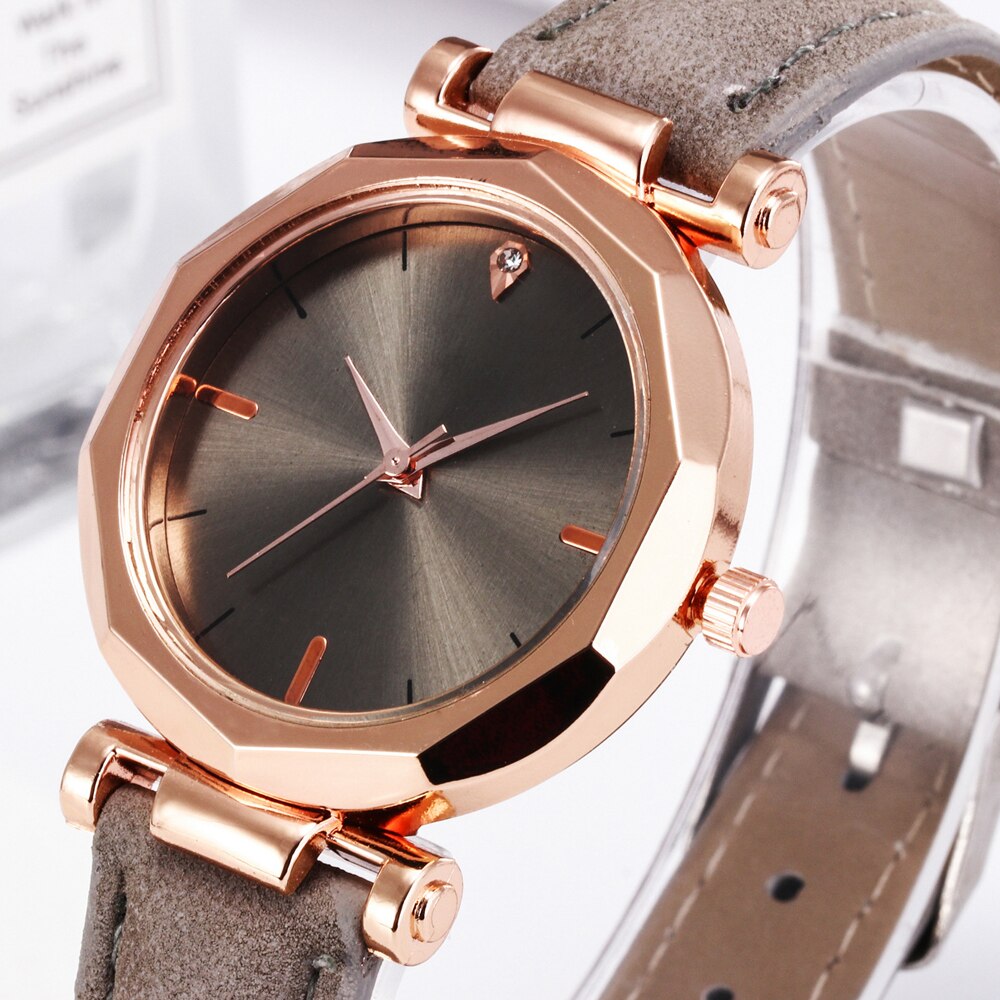 Luksus kvinder armbånd ure kvinder kjole kvinder dame ure læder bånd analog quartz armbåndsur