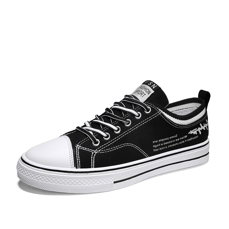 Calcetines vulcanizados De Vodka para hombres, zapatos bajos antideslizantes para parejas, Zapatillas transpirables para primavera y otoño, Zapatillas con costura De Deporte: Black-White / 44