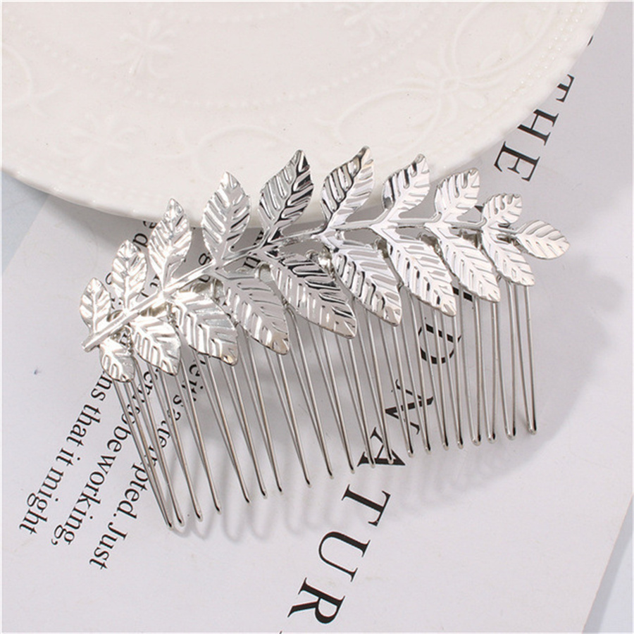 Korean Hair Side Combs French Hair Comb Straight Teeth Hair Clip Comb Twist Hair Comb Bridal Wedding Veil Comb Hair Accessories: Blue