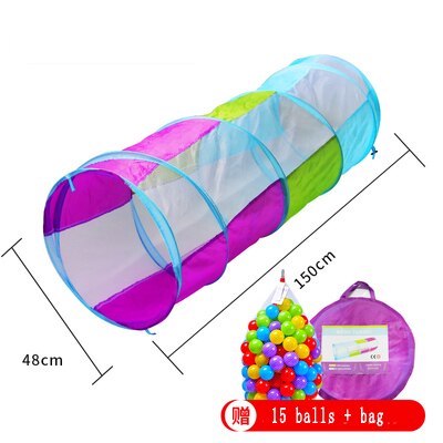 Kids Toys Crawling Tunnel Children Outdoor Indoor Toy Tube Baby Play Crawling Games Boys Girls Best Birthday: Yellow