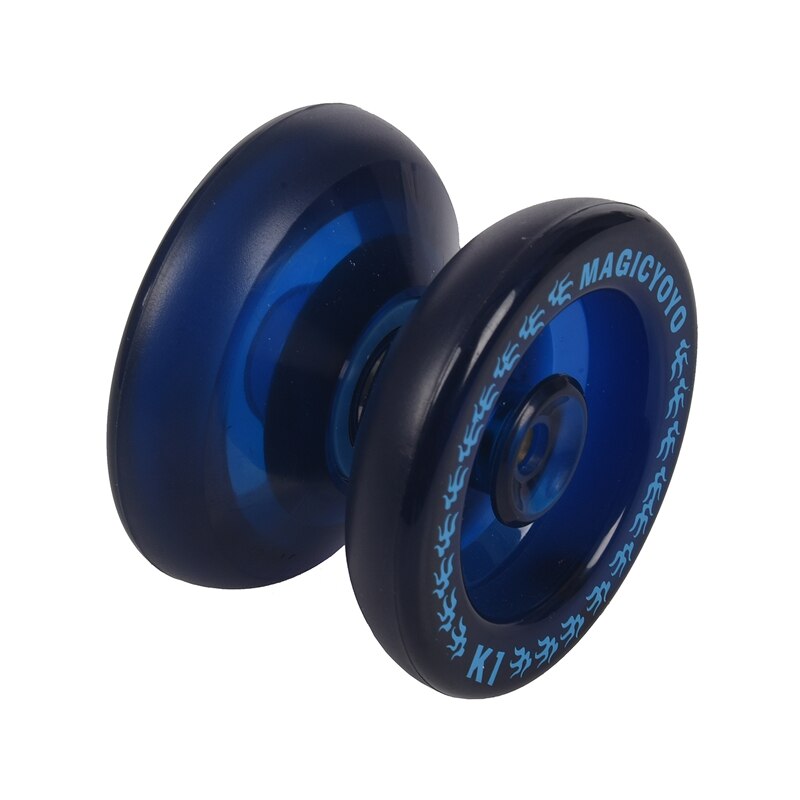 MAGICYOYO K1 Spin ABS Yoyo PVC Yoyo Toys With Hubstacks Blue &amp; MAGICYOYO D1 GHZ MAGICYOYO Yoyo With String (Blue)