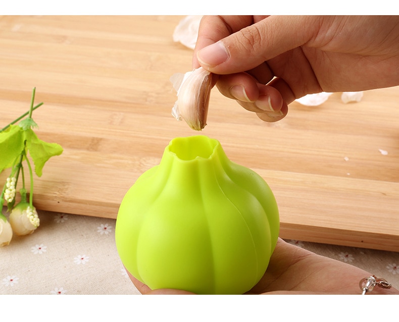 1 st Siliconen Knoflook Vormige Knoflook Dunschiller Praktische Keuken Gadgets Knoflook Zester Peeling Tool Kleur Willekeurige