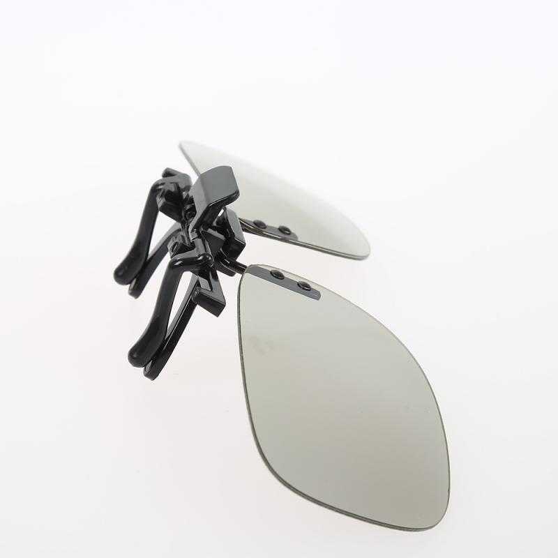 Sale1pair Of Clips 3d Glasses 3d Cinema Glasses Clip-on Passive Circular Polarization For 3D TV Movies Safe Convenient