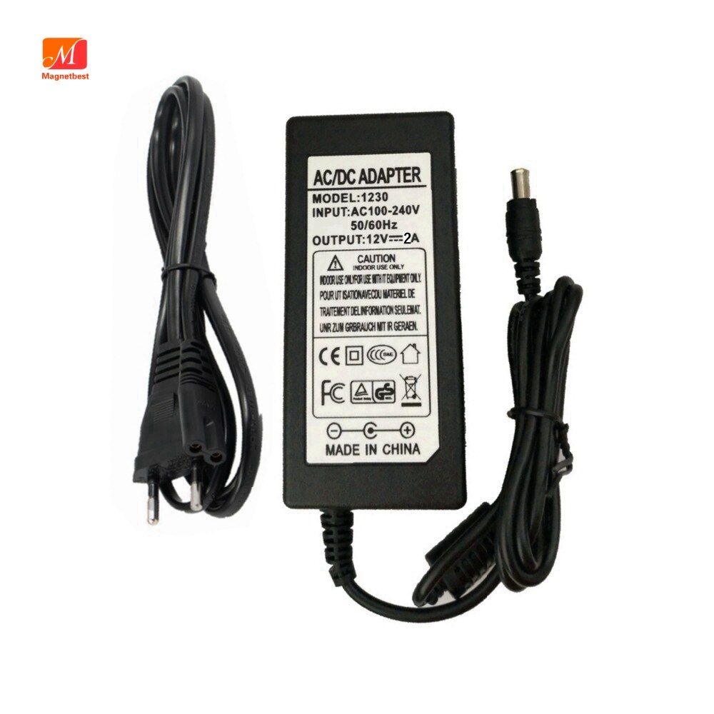 12V 2A Power Adapter Charger for LG W1943SV E1948SX W1943SE E2060 E2260 ADS-24NP-12-1 12024G LCD Monitor 6.5MM with pin inside