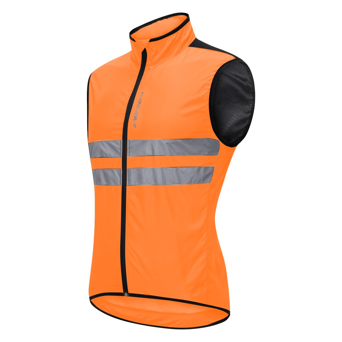 WOSAWE Reflective Cycling Jacket - Windproof, Waterproof Long Sleeve Bike Coat