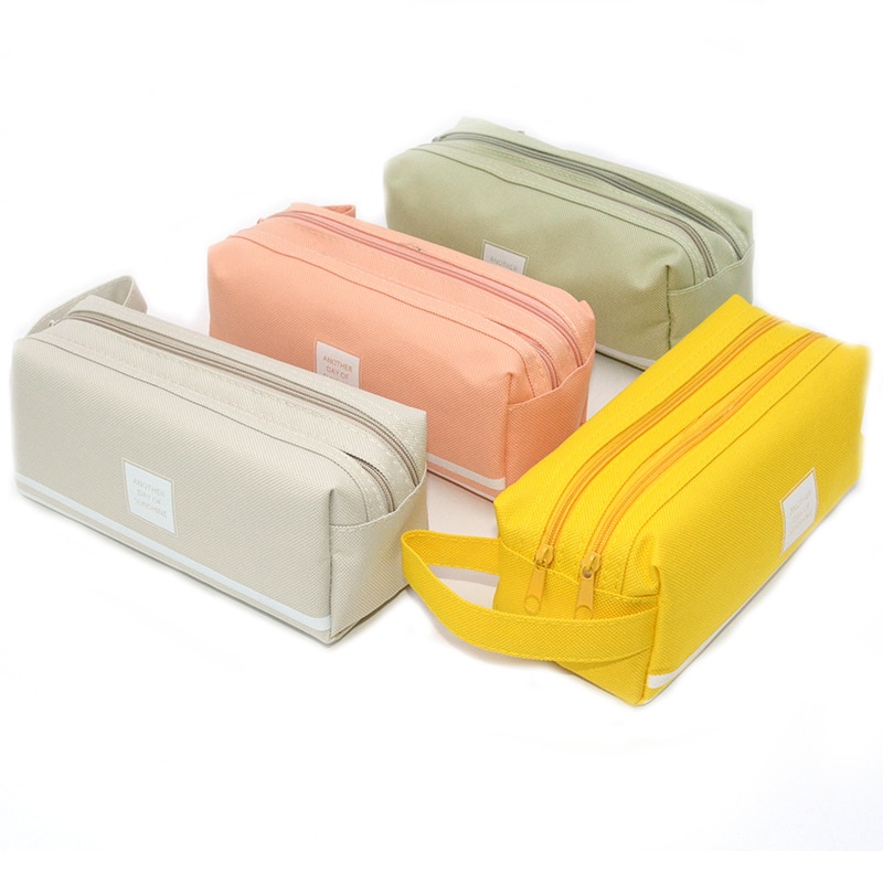 Hoge capaciteit etui Double layer schoolbenodigdheden Kawaii estuche escolar trousse scolaire stylo kalem kutusu