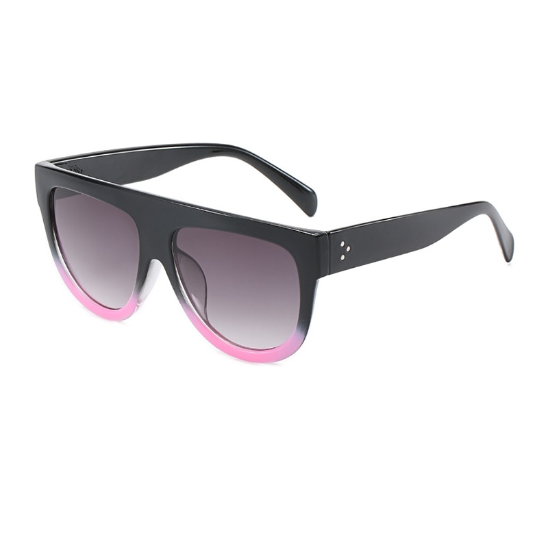 Oversized Vrouwen Zonnebril Shield Vorm Luxy Grote Frame Klinknagel Shades Zonnebril Vrouw UV400 Sunglass Zonnebril Dames