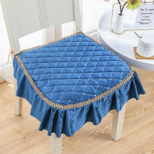 Thicken Non-slip Dining Chair Cushion Horseshoe-shaped Soft Seat Mat Restaurant Office Chair Mat Stool Pad Winter Plus Velvet