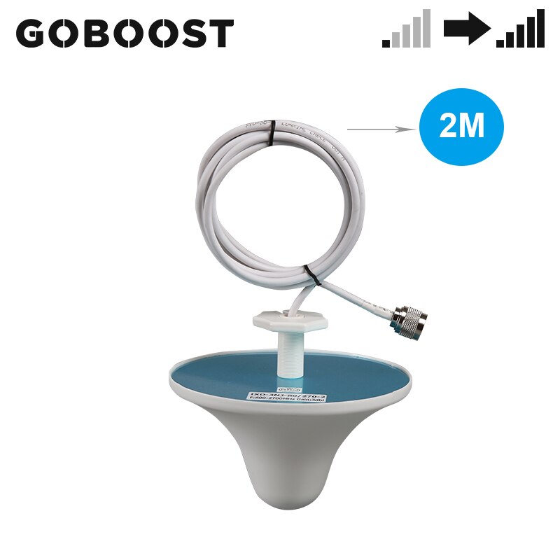 GOBOOST Full Band Yagi Antenna 360 Coverage Ceiling Internal Antenna With Coaxial Cable For Cell Phone Repeater Accessory Kit