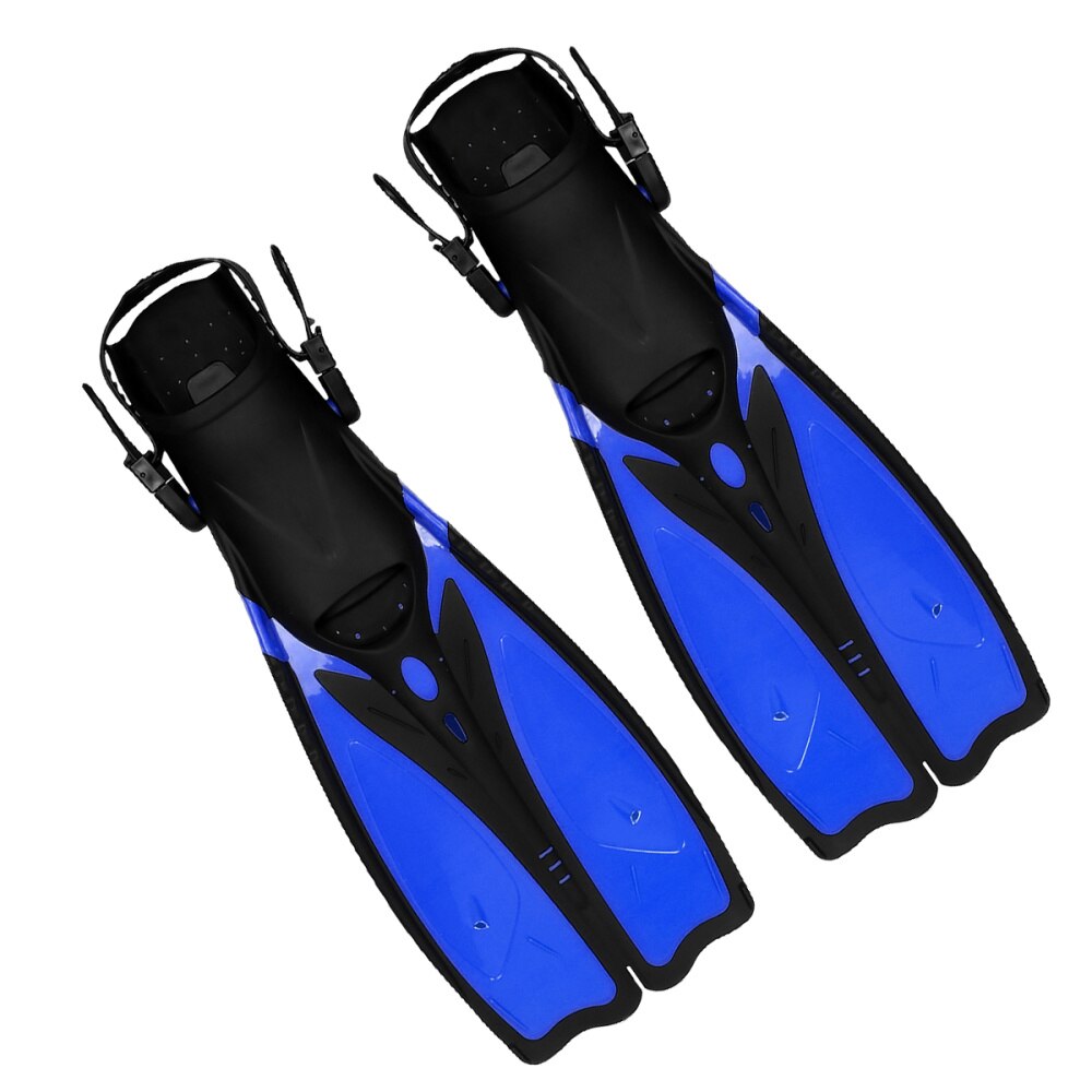 1 Pair of Adults Diving Training Flippers Snorkeling Adjustable Swimming Heel Fins Flippers for Sports (Yellow, Size)