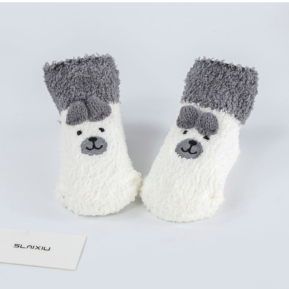 8-Stijlen Dier Patroon Baby Baby Sok Kawaii Kinderen Sokken Verjaardag Feestdagen Voor Kids Meisjes Jongens Peuter Kleding 1-3T: Bear