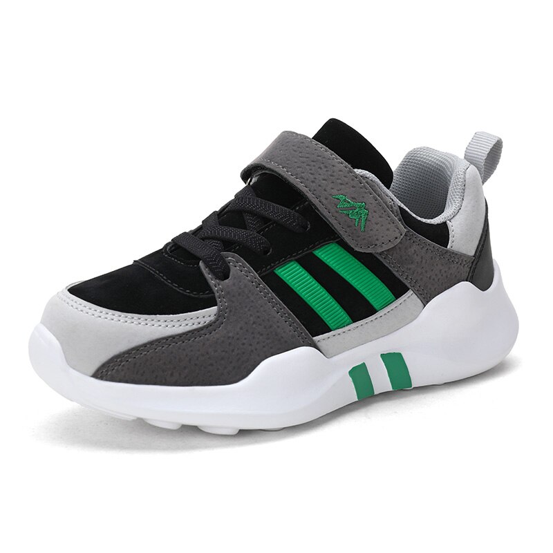Jongens Schoenen Mode Kinderen Schoenen Meisjes Sportschoenen Kinderen Sneakers Tieners Casual Schoenen Studenten Loopschoenen: Black gray / 37