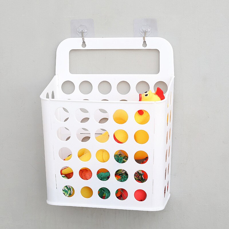 Hangende opvouwbare wasmand badkamer opbergmand multifunctionele wasmand: Wit