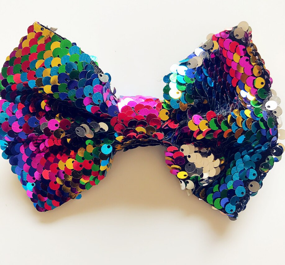 Schattige babymeisjes glitter pailletten strik haarspeld strik haarspeld hoofddeksel