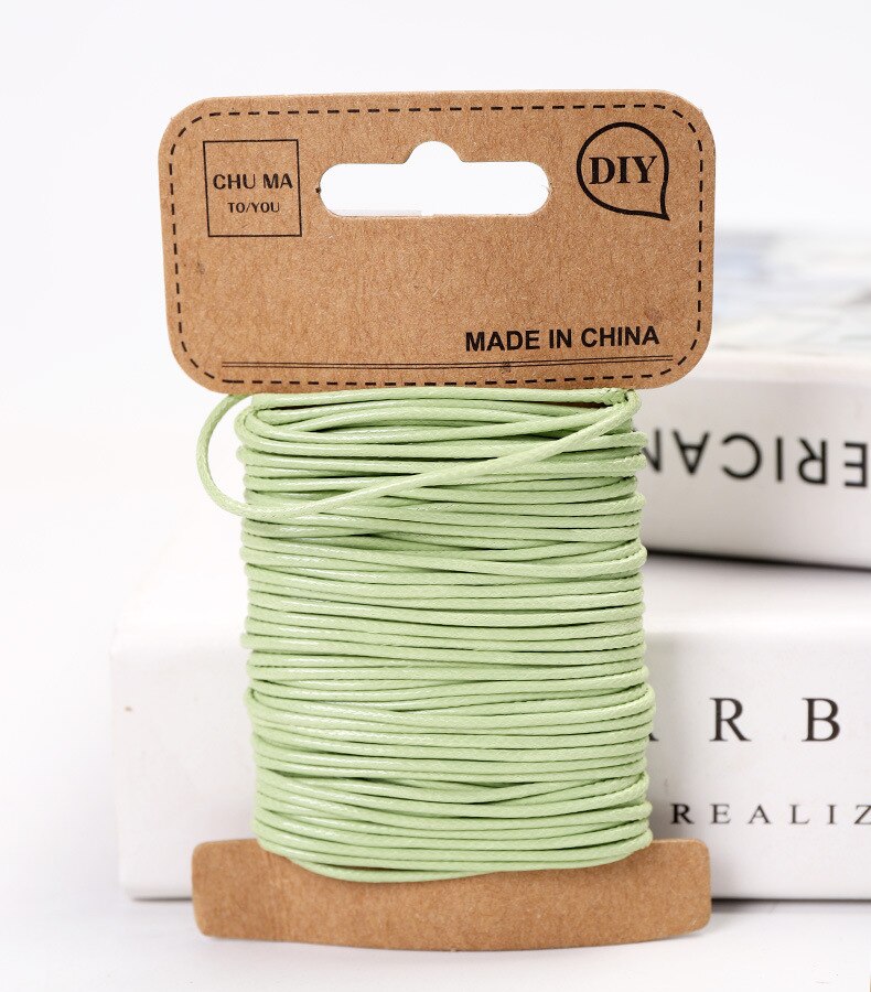 10m 1,5mm encerado hilo de poliéster cable Multi-Color Lino cadena cordón macramé cable del hilo de rosca para pulseras llaveros de hacer: 7