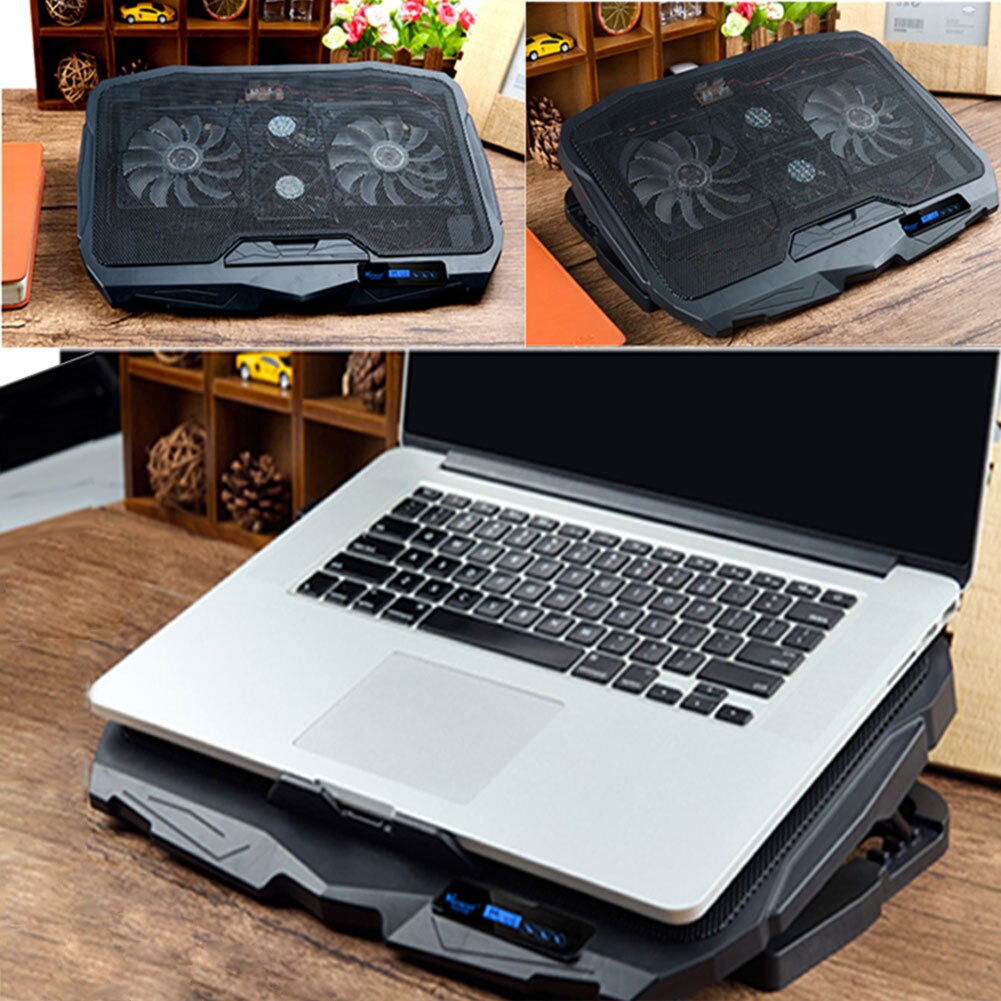 Gaming Laptop Cooler Adjustable Speed 2 USB Ports and Cooling Fan Laptop Cooling Pad Notebook Stand for 14/15.6inch
