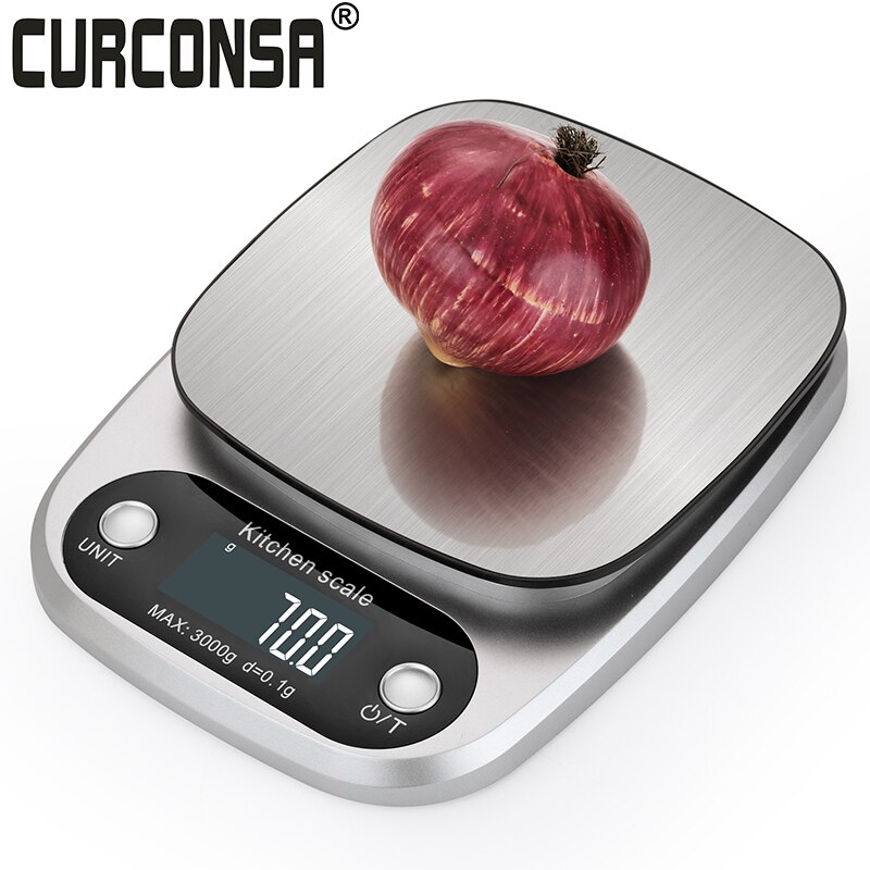 CURCONSA – Balance de cuisine pour régime alimentaire, Balance postale, mesure LCD, électronique de précision