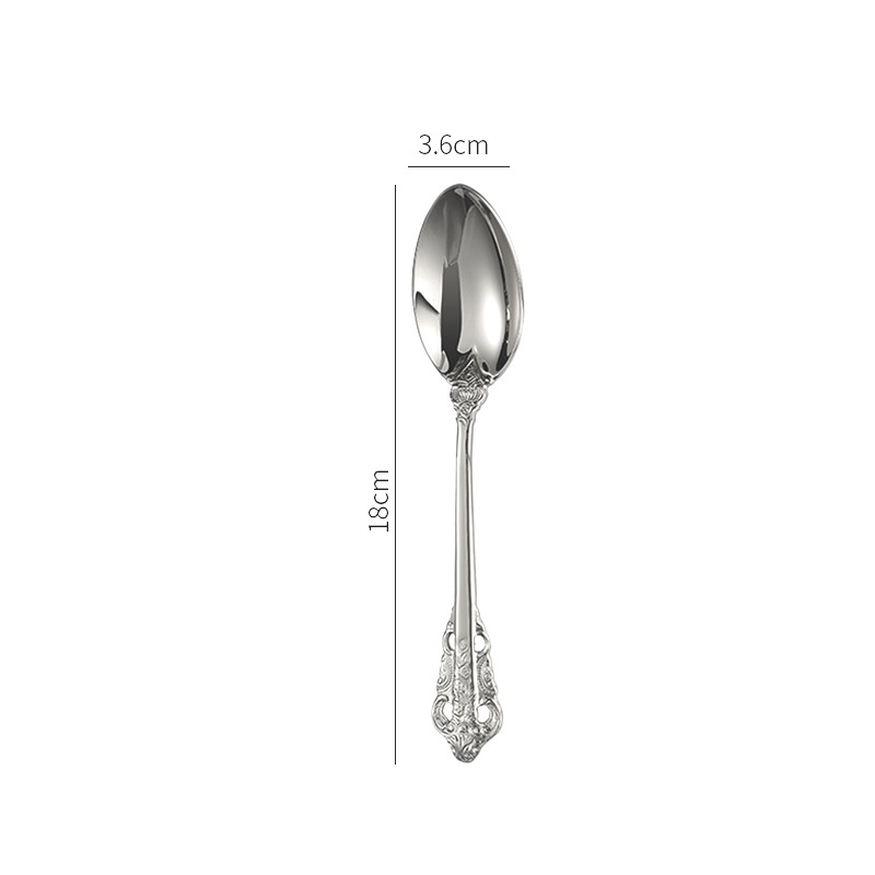 Luxus Palace Besteck Set Edelstahl Steak Messer Gabel Hause Komplette Geschirr Kaffee Löffel Teelöffel Küche Utensilien