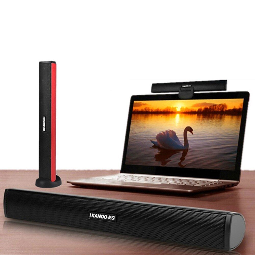 Mini USB Lautsprecher Laptop Subwoofer Stereo Soundbar Loudspeaker for Noteook PC Computer TV