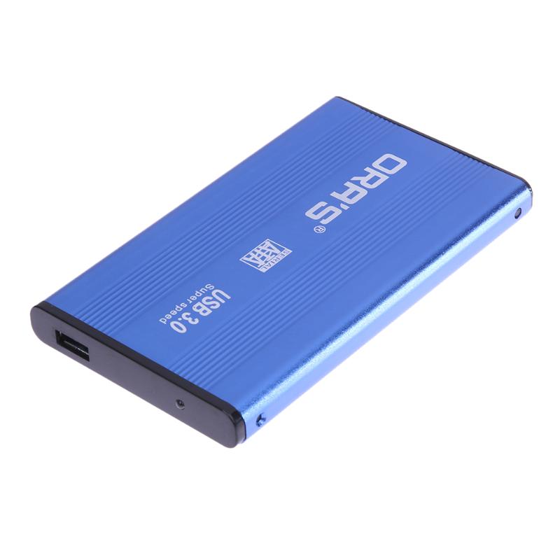 2.5 Inch Aluminum Alloy HDD Disk Case SATA To USB 3.0 Hard Drive External Enclosure for Laptop Notebook Hard Drive Box Case Blue